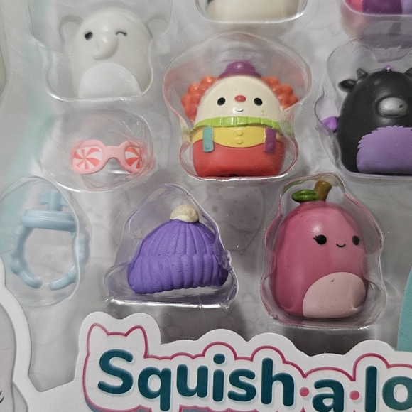 NEW Squishmallows Squishalongs 1 & Plastic Purple Carrying Cat Storage Container - Picture 6 of 11